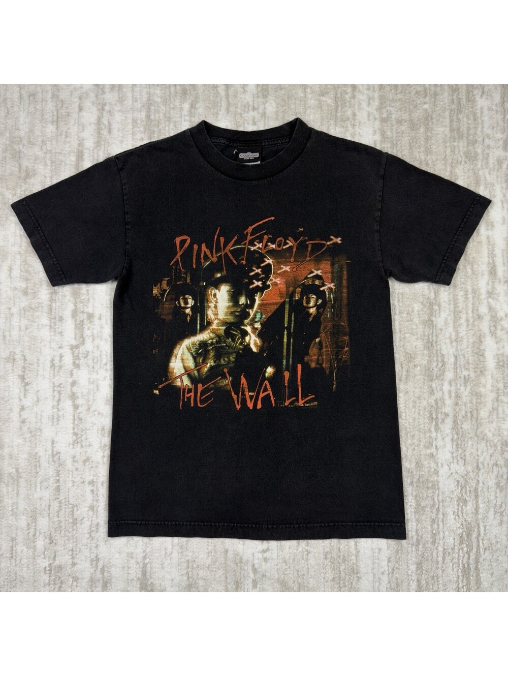 Pink Floyd The Wall Band T Shirt Small Winterland Black Double Sided Graphic